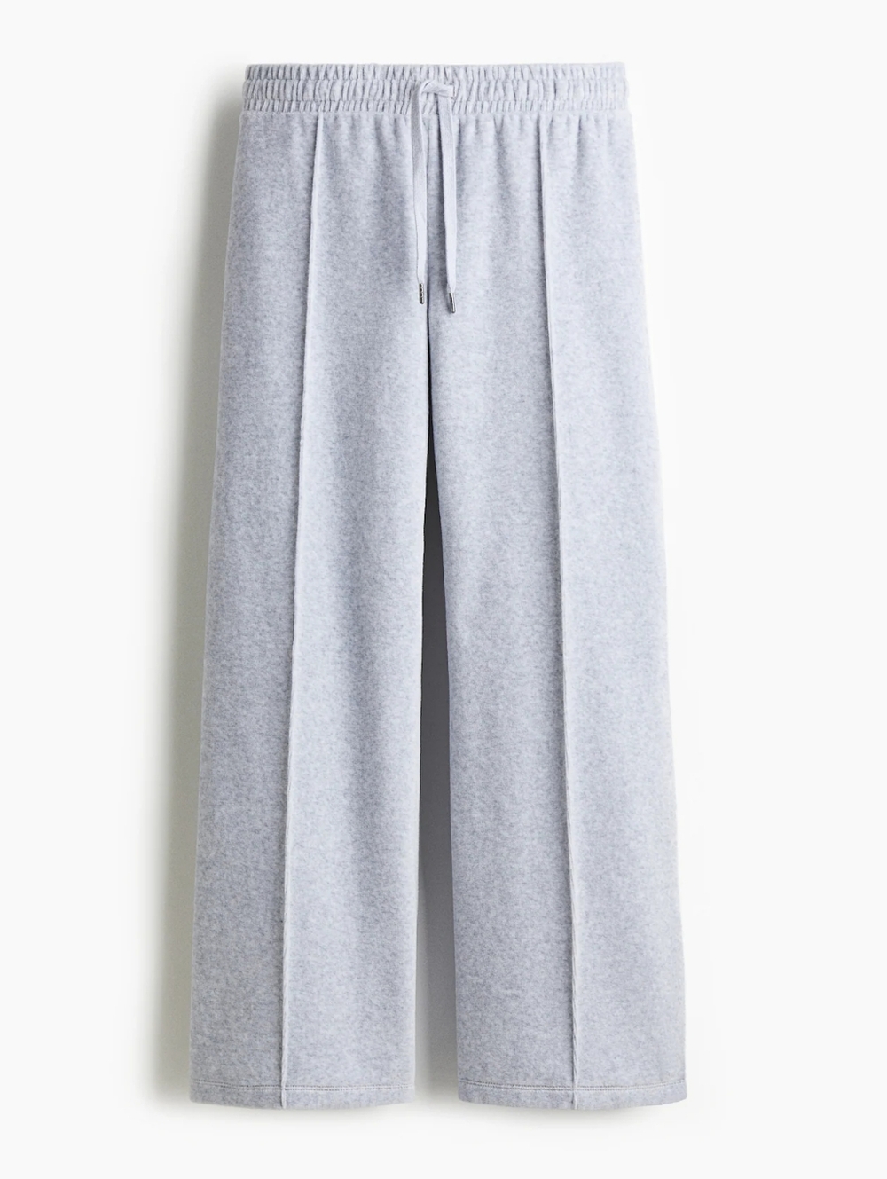 Wide-leg Velour Sweatpants